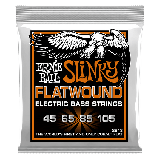 Ernie Ball Hybrid Slinky Flatwound Electric Bass Strings - 45-105 Gauge