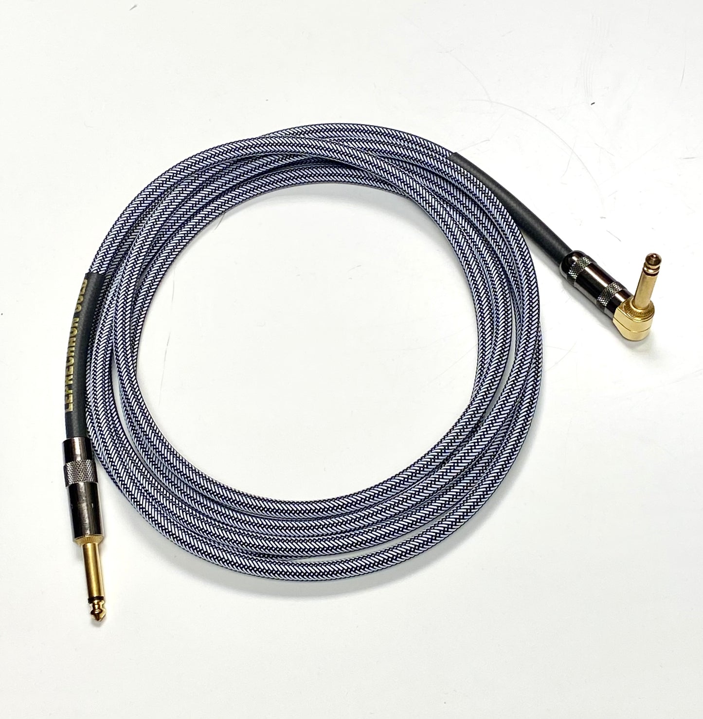 Leprechaun Gold Instrument Cable (White/Black)