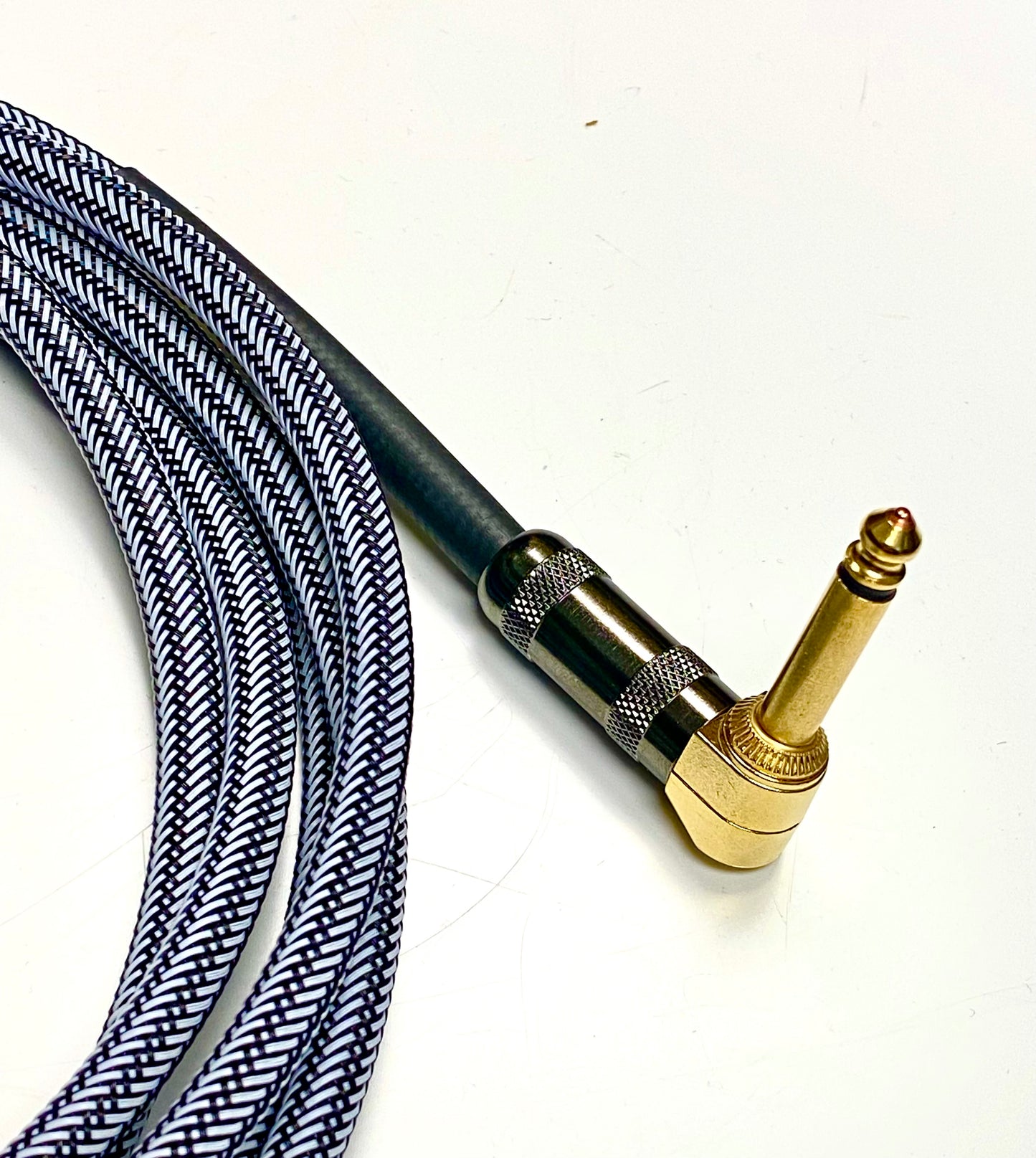 Leprechaun Gold Instrument Cable (White/Black)