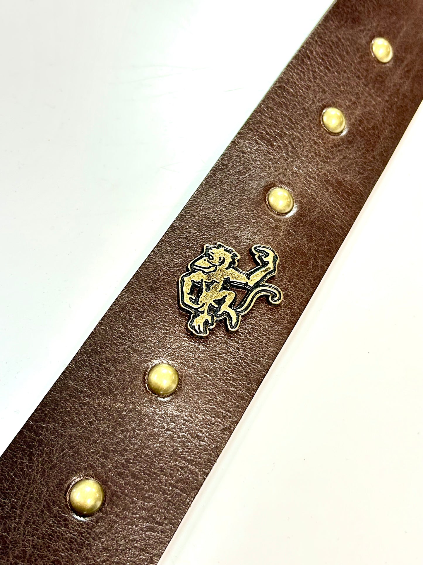 Red Monkey Designs Live Wire Guitar Strap (Chocolate/Antique Brass, Size: 1)