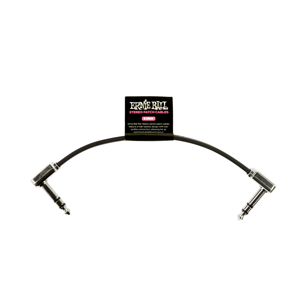 Ernie Ball Stereo Flat Ribbon Patch Cable - 6'