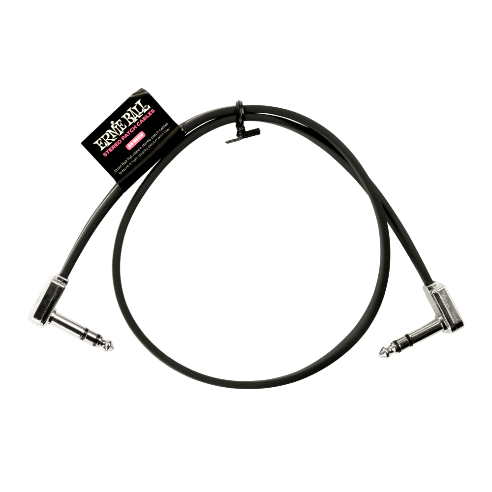 Ernie Ball Stereo Flat Ribbon Patch Cable - 24"