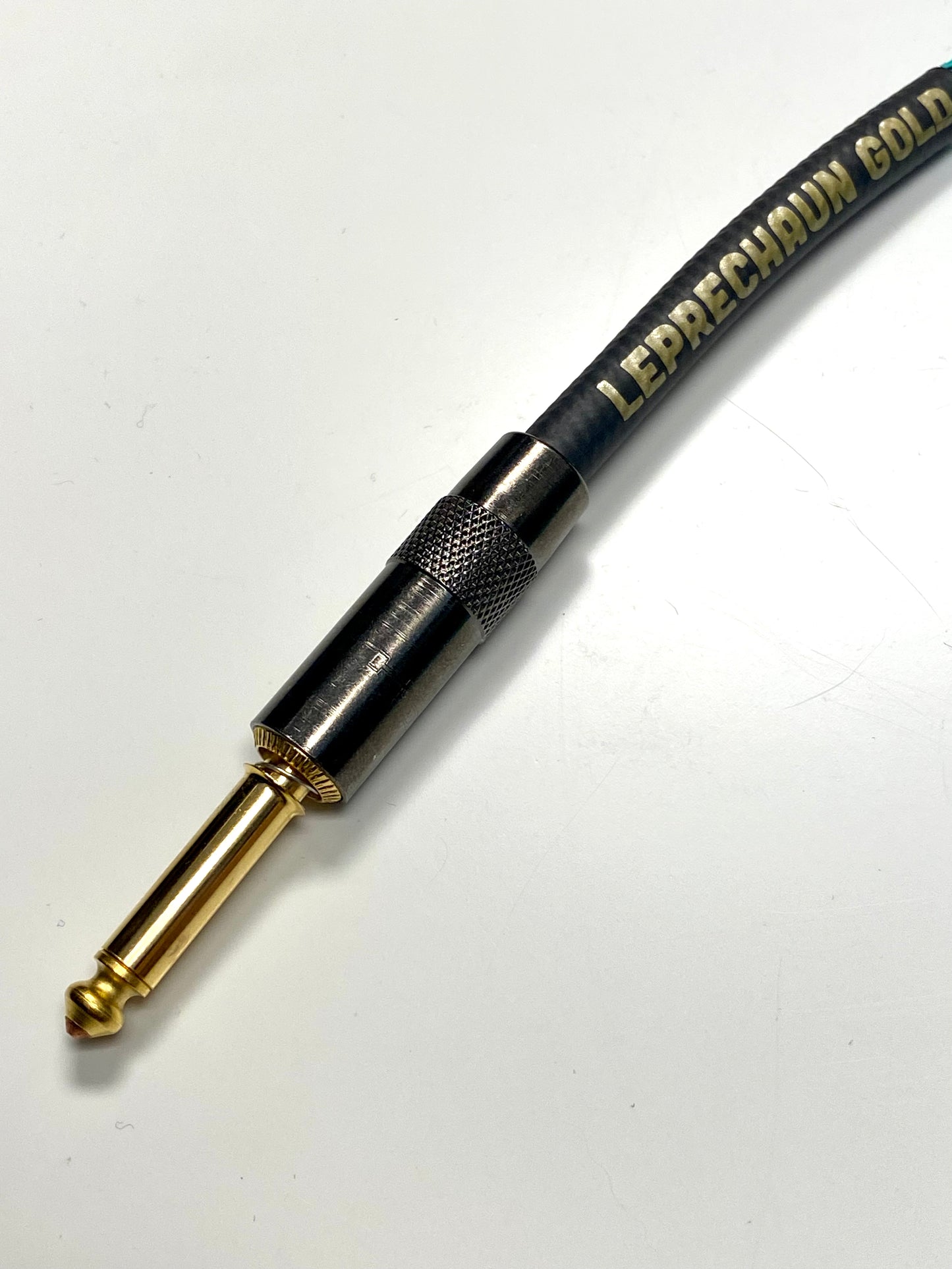 Leprechaun Gold Instrument Cable w/Quiet Plug (Turquoise)