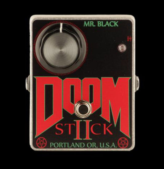 Mr Black Pedals Doom Stick 2 fuzz pedal.