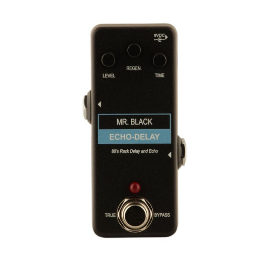 Mr Black Pedals Mini Echo Delay pedal.