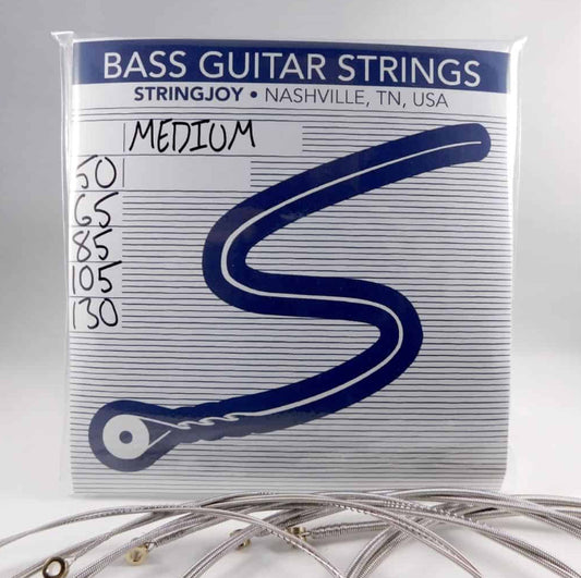 Stringjoy Medium 5-String Bass Guitar Strings