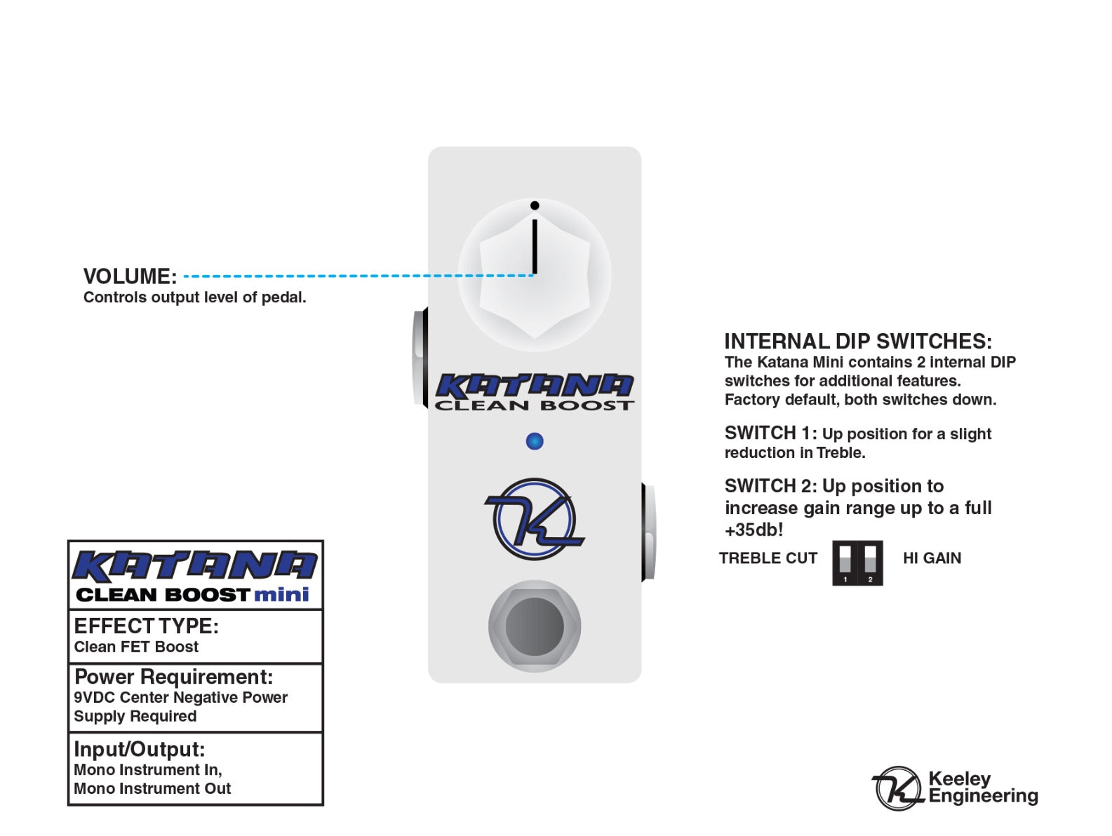 Keeley Electronics Mini Katana – leprechaunfx