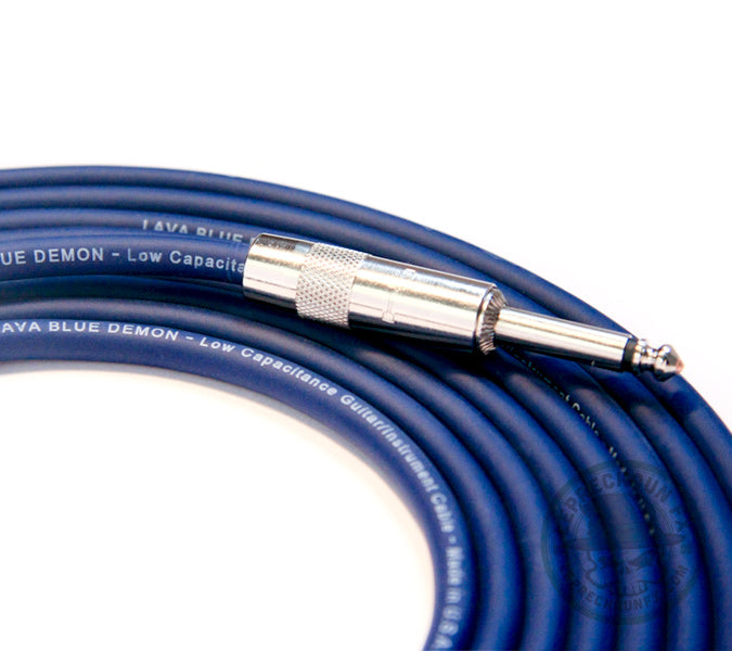 Lava Cable Blue Demon 10’ (Straight to Right Angle)