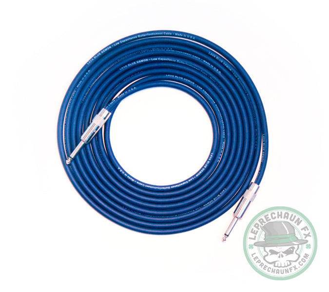 Lava Cable Blue Demon 15’ (Straight to Right Angle)