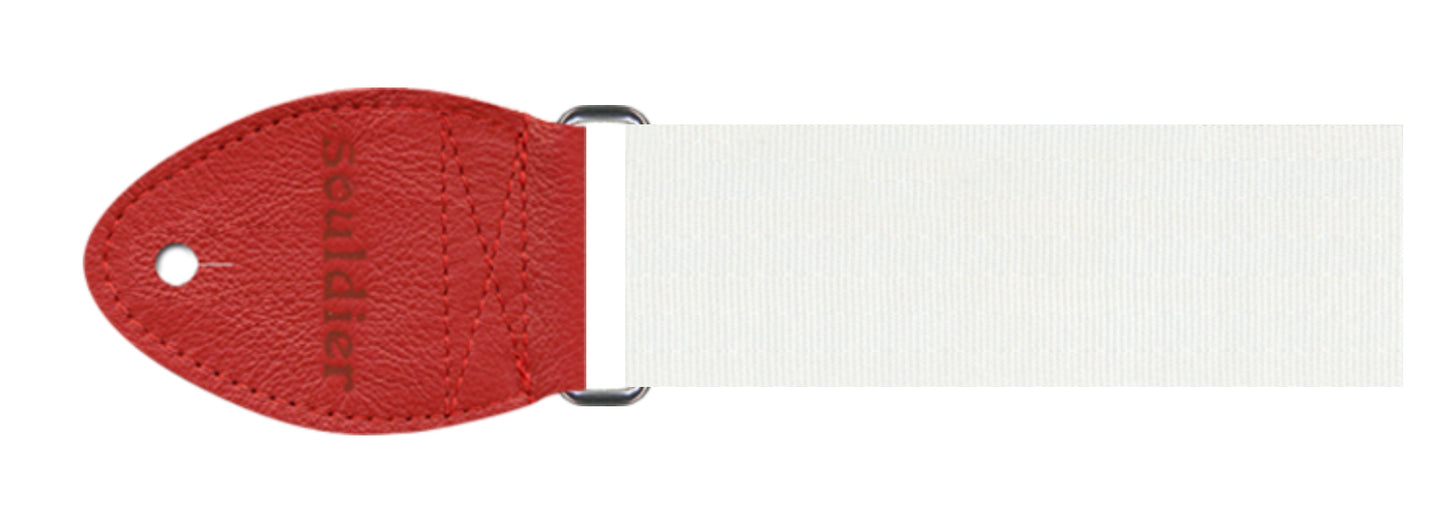 Souldier USA Guitar Strap (White/Red)